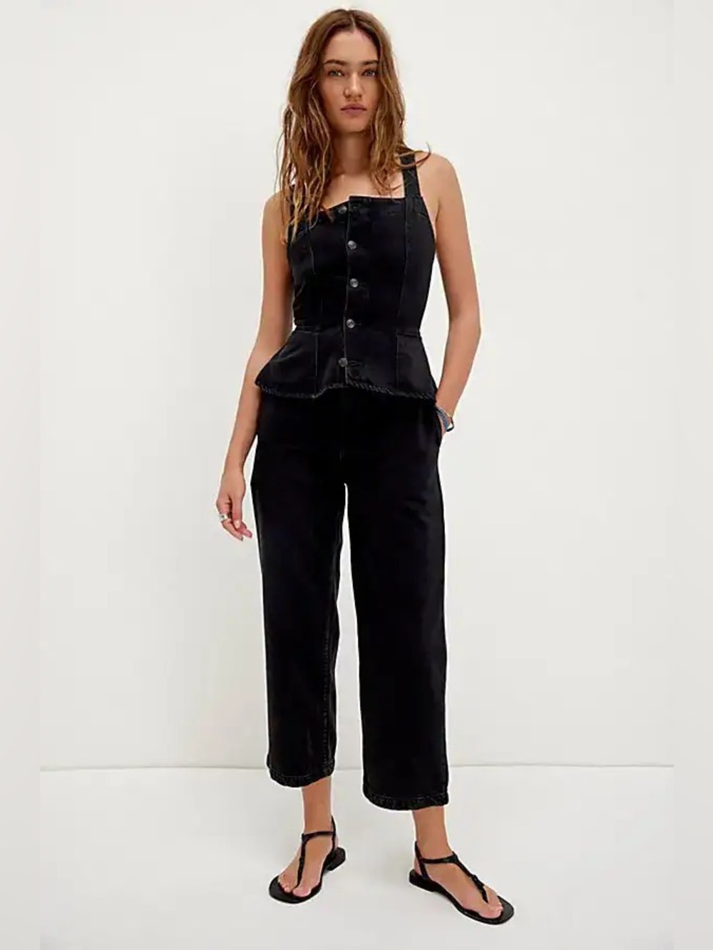 NWT We The Free Hazel Jumpsuit in Raven